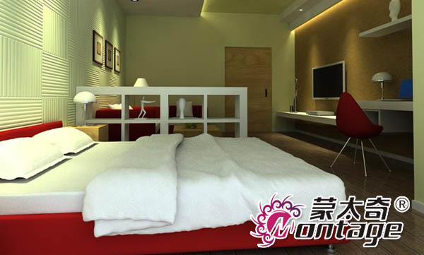 摒棄單一色調(diào) 硅藻泥背景墻打造環(huán)?！な孢m迷你公寓